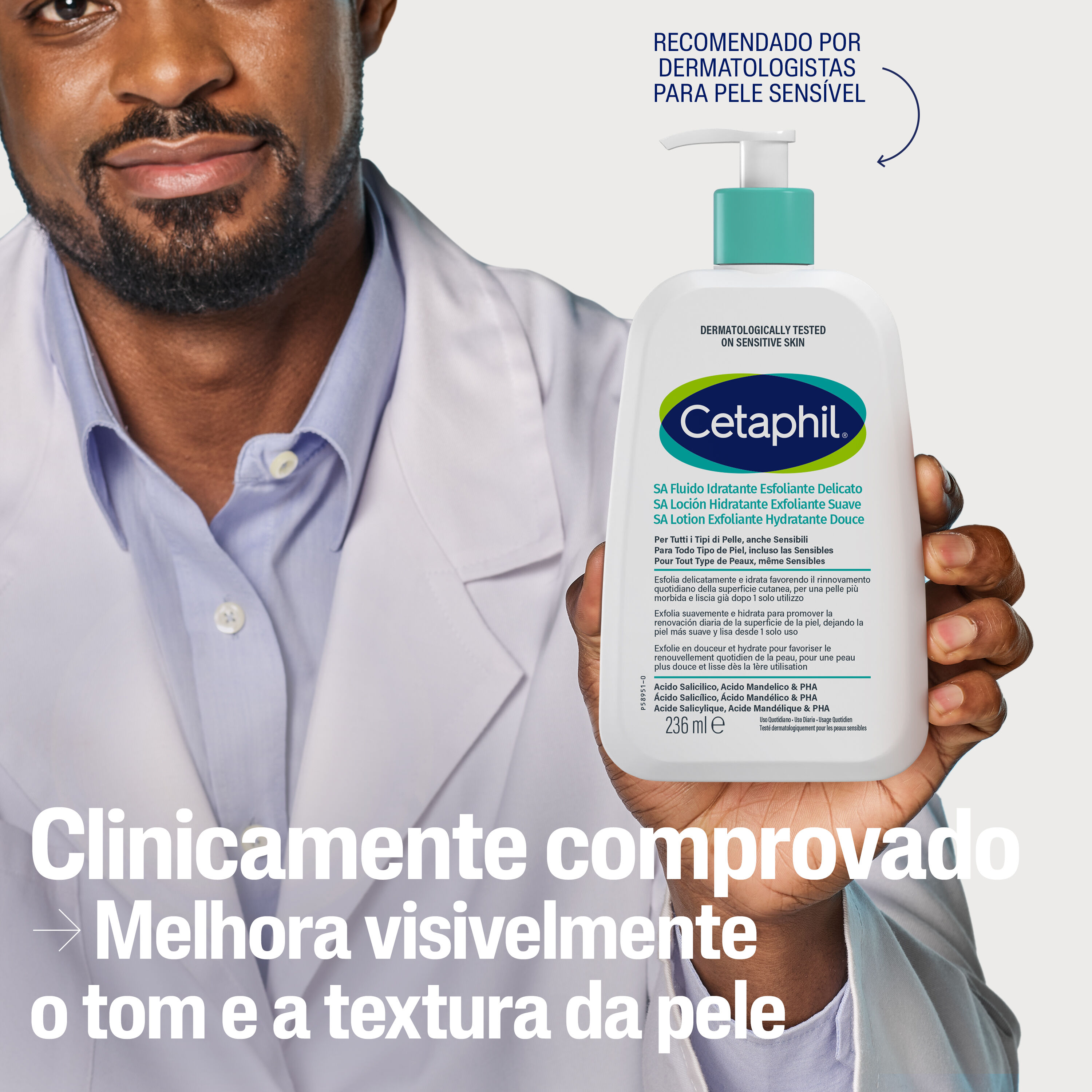Cetaphil&reg; SA Lo&ccedil;&atilde;o Hidratante Exfoliante Suave